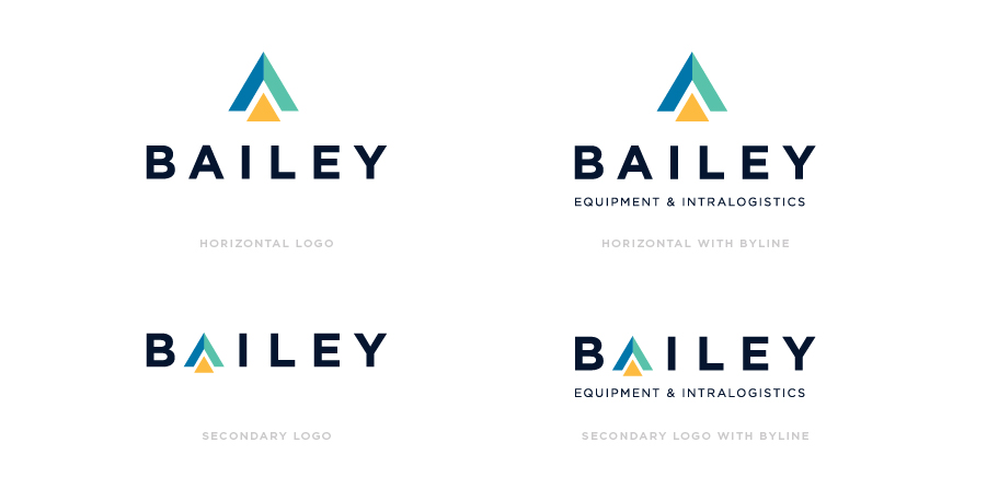 example of various logo lockups