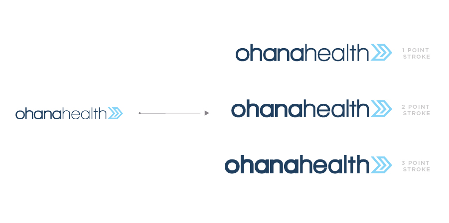 example of different strokes in logo design