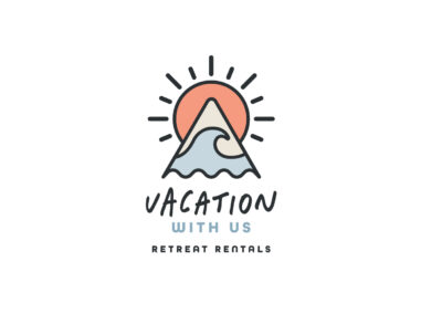 Vacation With Us Properties logo design